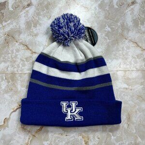 UK Wildcats Beanie Blue White Embroidered Winter Hat University of Kentucky New